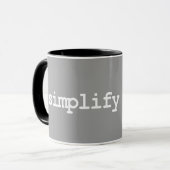 vereenvoudigen mok (Voorkant links)