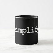 vereenvoudigen mok (Midden)