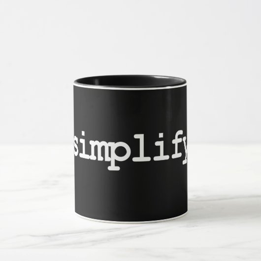 vereenvoudigen mok (Midden)