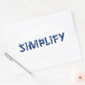 Vereenvoudigen Ovale Sticker (Envelop)