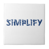 Vereenvoudigen Tegeltje (Voorkant)