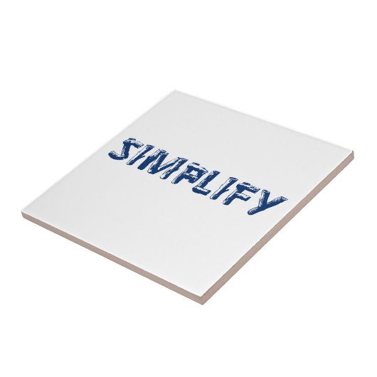 Vereenvoudigen Tegeltje (Zijkant)