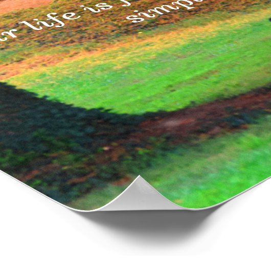 Vereenvoudigen - Thoreau-offerte - kunstdruk Poster (Hoek)