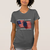 Vereerd om te dienen, Amerikaanse militaire vetera T-shirt (Voorkant)