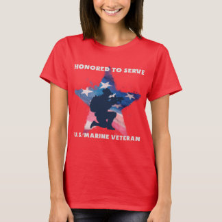 Vereerd om te dienen, US Marine Veteran T-shirt