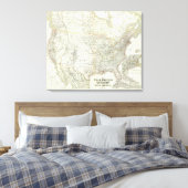 Vereinigten Staaten von N America - Noord-VS Canvas Afdruk (Insitu (Slaapkamer))