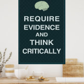 Vereis Bewijs en denk Kritiek Poster (Keuken)