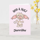 Vereis een (Gepersonaliseerde) Omhelzing Kaart (Gele Bloem)