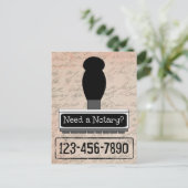 Vereis een Notarische Stempel van Rubber met het A Briefkaart (Staand voorkant)