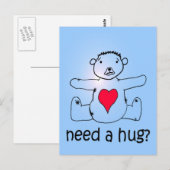 Vereis een omhelzing? briefkaart (Voorkant / Achterkant)