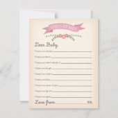 Vereist Baby - Baby shower Game Kaart (Voorkant)