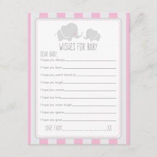 Vereist Baby - Baby shower gamekaart Kaart