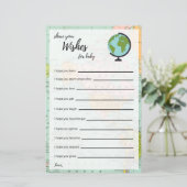 Vereist Baby - Baby shower - Multicolor Map (Staand voorkant)
