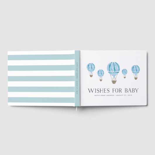 Vereist Baby | Baby shower voor luchtballon Gastenboek (Volledig)