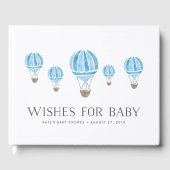 Vereist Baby | Baby shower voor luchtballon Gastenboek (Voorkant)