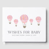 Vereist Baby | Baby shower voor luchtballon Gastenboek (Voorkant)