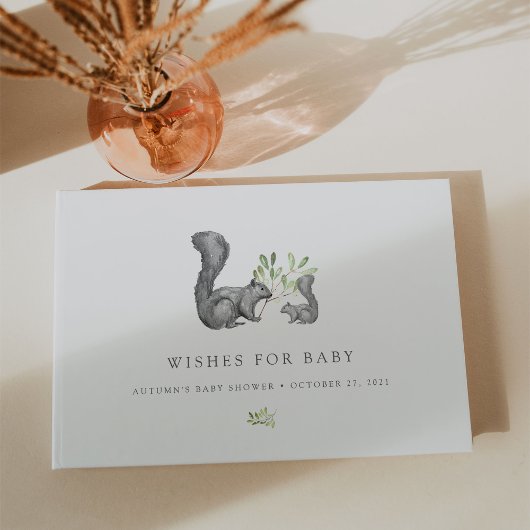 Vereist Baby | Baby shower Woodland Friends Gastenboek