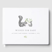Vereist Baby | Baby shower Woodland Friends Gastenboek (Voorkant)