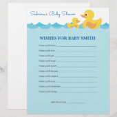 Vereist Baby Cute Rubber Duck Baby shower Game (Voorkant / Achterkant)