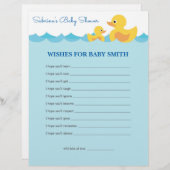 Vereist Baby Cute Rubber Duck Theme Baby shower (Voorkant / Achterkant)