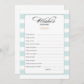 Vereist Baby Game Kaart - blauw (Voorkant / Achterkant)