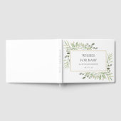 Vereist Baby Greenery Gold Shower Gastenboek (Volledig)
