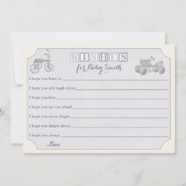 Vereist Baby Kaart, jongen baby shower Advieskaart