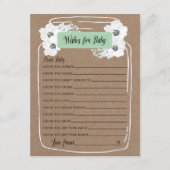 Vereist Baby Mason Jar Baby shower Game Kaart (Voorkant)