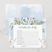 Vereist Baby olifant blauw Baby shower (Voorkant / Achterkant)