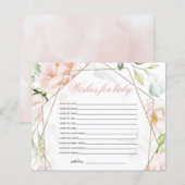 Vereist Baby olifant Blush Baby shower Game (Voorkant / Achterkant)