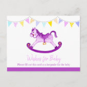 Vereist baby paars advieskaart (Voorkant)