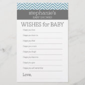 Vereist Baby - Pastel Blue Chevrons Shower Game (Voorkant)