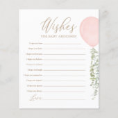 Vereist Baby roze ballongom Baby shower (Voorkant)