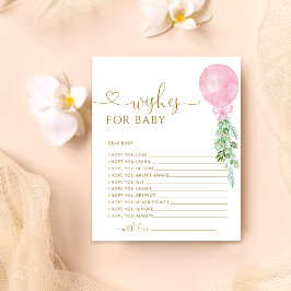 Vereist Baby roze ballongom Baby shower