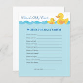 Vereist Baby Rubber Duck Theme Baby shower (Voorkant / Achterkant)