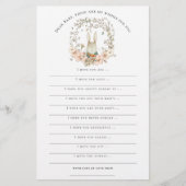 Vereist Baby shower  Bunny Boy Woodland (Voorkant)