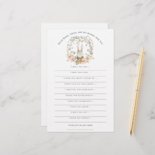 Vereist Baby shower Bunny Boy Woodland