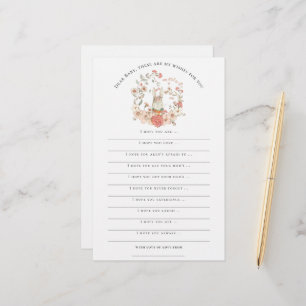 Vereist Baby shower Bunny Girl Woodland