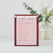 Vereist Baby shower Love Bunting Red Advieskaart (Staand voorkant)