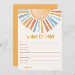 Vereist Baby Sunshine boho sun baby shower Kaart