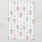 Vereist Baby tribale pijlschoeisel Advieskaart (Achterkant)