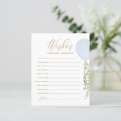 Vereist babyblauw-ballonspel Baby shower (Staand voorkant)