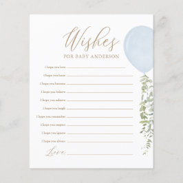 Vereist babyblauw-ballonspel Baby shower