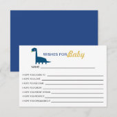 Vereist babyblauw Dinosaur Cute Yellow Modern (Voorkant / Achterkant)