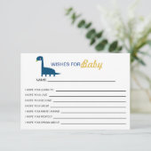 Vereist babyblauw Dinosaur Cute Yellow Modern (Staand voorkant)