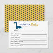 Vereist babyblauw Dinosaur Cute Yellow Modern (Voorkant / Achterkant)