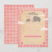 Vereist babymeisje - Elephant Advice Kaarten (Voorkant / Achterkant)