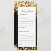 Vereist bruine en bruine goudverlichting advieskaart (Voorkant / Achterkant)