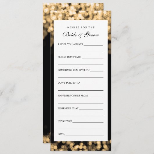 Vereist bruine en bruine goudverlichting advieskaart (Voorkant / Achterkant)