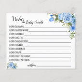 Vereist de nieuwe babyblauwe baby shower kaart (Voorkant)